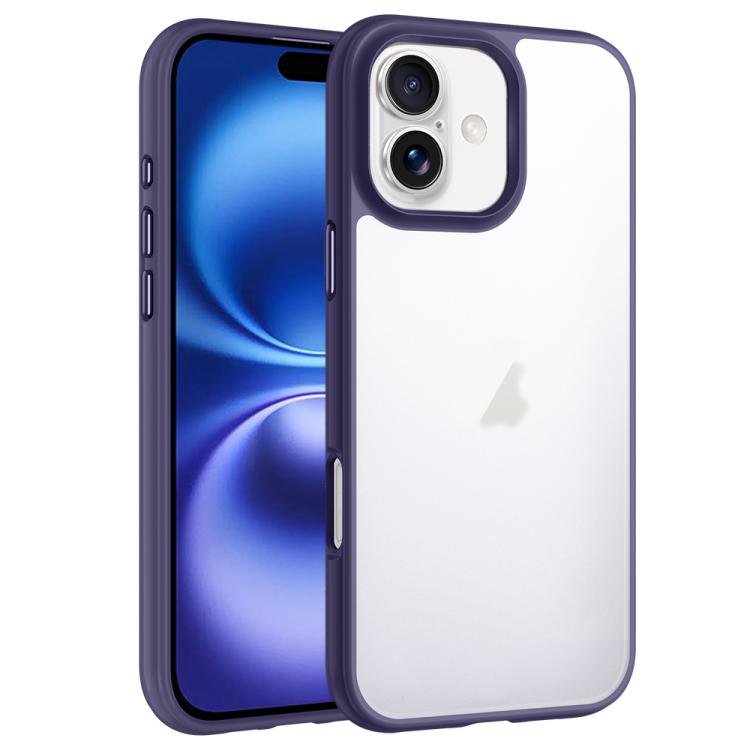 For iPhone 16 Phantom Frosted Airbag Shockproof Transparent Phone Case(Purple)
For iPhone 16 Phantom Frosted Airbag Shockproof Transparent Phone Case(Purple)