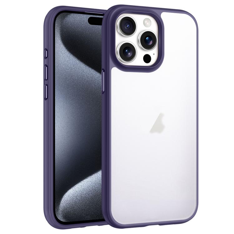 For iPhone 15 Pro Max Phantom Frosted Airbag Shockproof Transparent Phone Case(Purple)
For iPhone 15 Pro Max Phantom Frosted Airbag Shockproof Transparent Phone Case(Purple)
