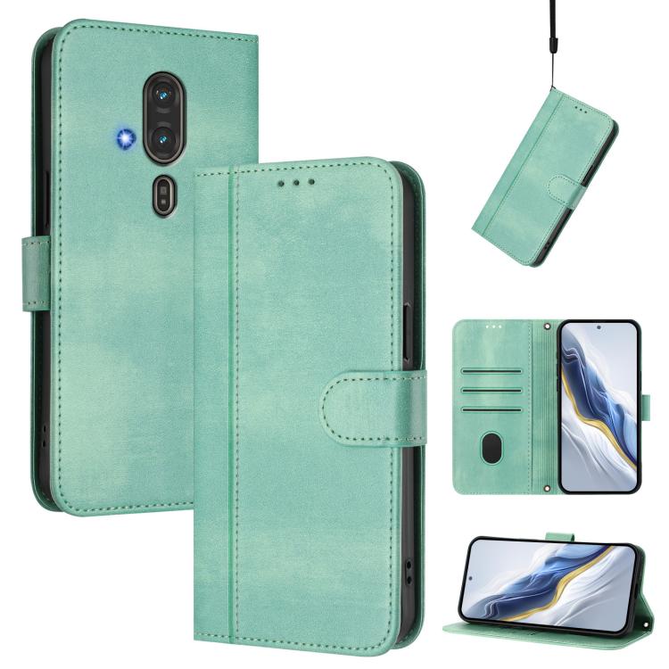 For Fujitsu FCNT Rakuraku F-53E Line Splicing Buckle Retro Leather Phone Case(Mint)
For Fujitsu FCNT Rakuraku F-53E Line Splicing Buckle Retro Leather Phone Case(Mint)