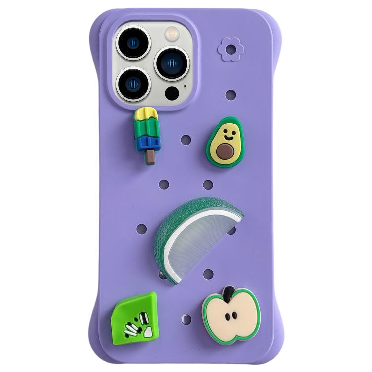 For iPhone 13 Pro Max Solid Color Holes DIY Fruit PC Shockproof Phone Case(Purple)
For iPhone 13 Pro Max Solid Color Holes DIY Fruit PC Shockproof Phone Case(Purple)