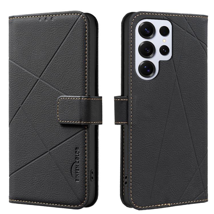 For Samsung Galaxy S25 Ultra 5G Geometric Pattern RFID Leather Phone Case(Black)
For Samsung Galaxy S25 Ultra 5G Geometric Pattern RFID Leather Phone Case(Black)