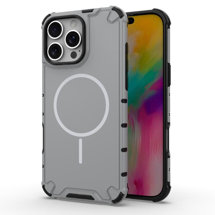For iPhone 16 Pro Max Grating Solid Color MagSafe Magnetic Phone Case(Light Grey)
For iPhone 16 Pro Max Grating Solid Color MagSafe Magnetic Phone Case(Light Grey)