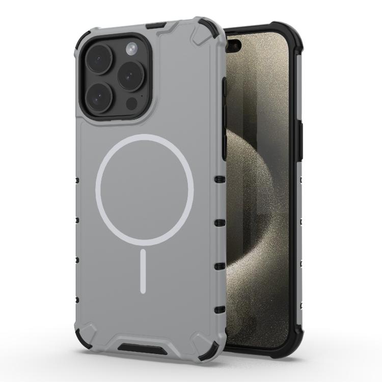 For iPhone 15 Pro Max Grating Solid Color MagSafe Magnetic Phone Case(Light Grey)
For iPhone 15 Pro Max Grating Solid Color MagSafe Magnetic Phone Case(Light Grey)