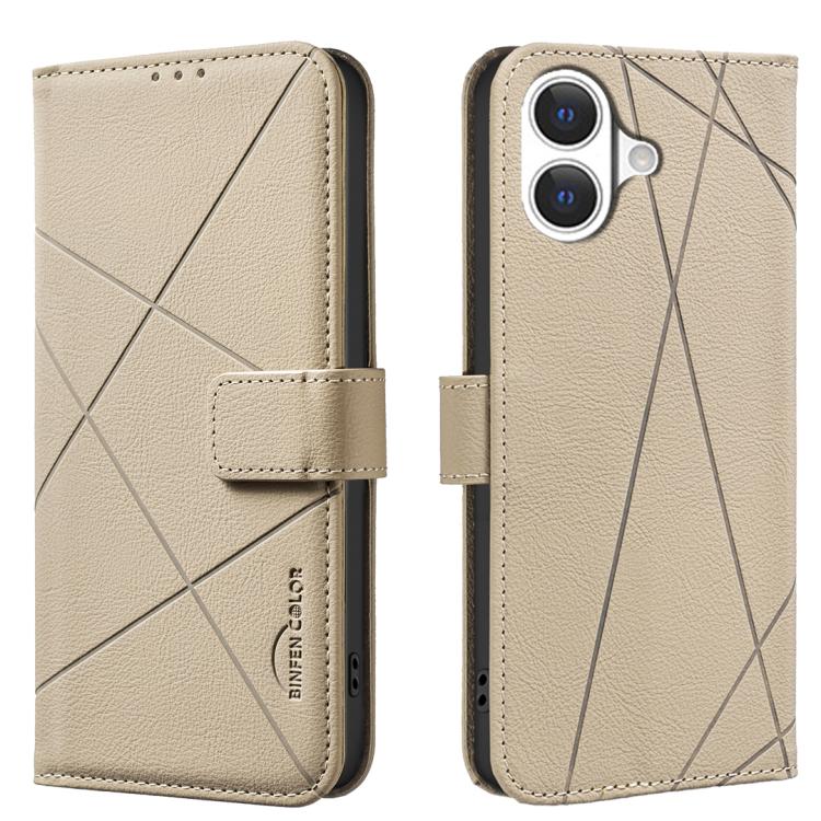 For iPhone 17 Geometric Pattern RFID Leather Phone Case(Beige)
For iPhone 17 Geometric Pattern RFID Leather Phone Case(Beige)