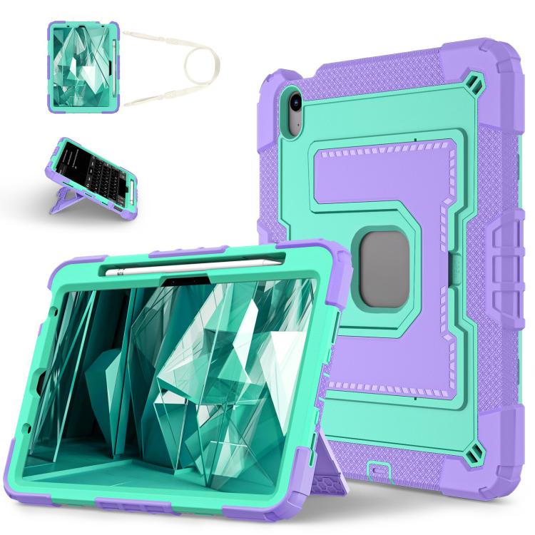 For iPad Air 11 2025 / 2024 Big Holder Silicone Hydric PC Tablet Case with Shoulder Strap(Purple Mint)
For iPad Air 11 2025 / 2024 Big Holder Silicone Hydric PC Tablet Case with Shoulder Strap(Purple Mint)