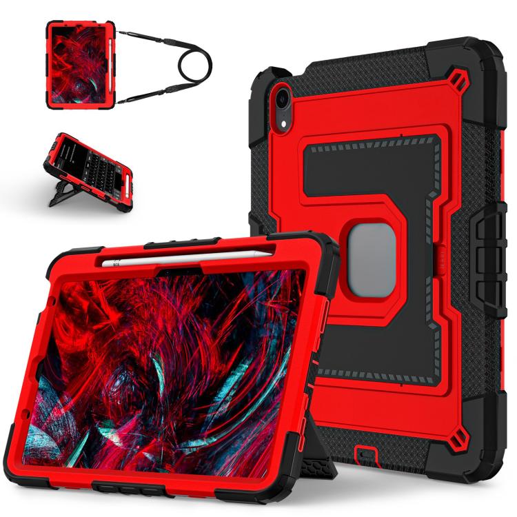 For iPad mini 6 2021 / mini 2024 Big Holder Silicone Hydric PC Tablet Case with Shoulder Strap(Black Red)
For iPad mini 6 2021 / mini 2024 Big Holder Silicone Hydric PC Tablet Case with Shoulder Strap(Black Red)