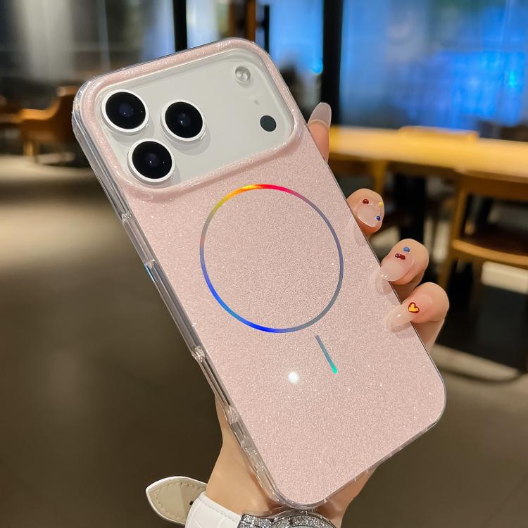 For iPhone 17 Pro Max Glitter Powder Plating MagSafe IMD Full Coverage Phone Case(Pink)
For iPhone 17 Pro Max Glitter Powder Plating MagSafe IMD Full Coverage Phone Case(Pink)