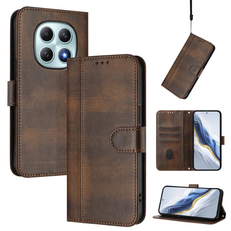 For Redmi Note 15 5G / 4G 164mm / Poco M8 5G Line Splicing Buckle Retro Leather Phone Case(Brown)
For Redmi Note 15 5G / 4G 164mm / Poco M8 5G Line Splicing Buckle Retro Leather Phone Case(Brown)