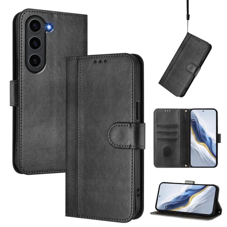 For Samsung Galaxy S23 5G Line Splicing Buckle Retro Leather Phone Case(Black)
For Samsung Galaxy S23 5G Line Splicing Buckle Retro Leather Phone Case(Black)