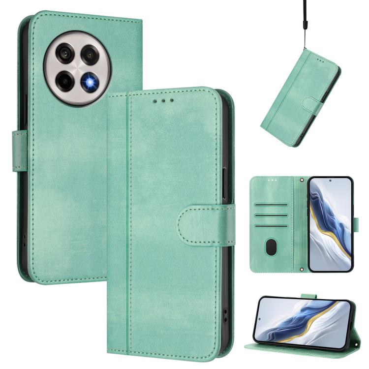 For OnePlus 13R / OnePlus Ace 5 Pro Line Splicing Buckle Retro Leather Phone Case(Mint Green)
For OnePlus 13R / OnePlus Ace 5 Pro Line Splicing Buckle Retro Leather Phone Case(Mint Green)