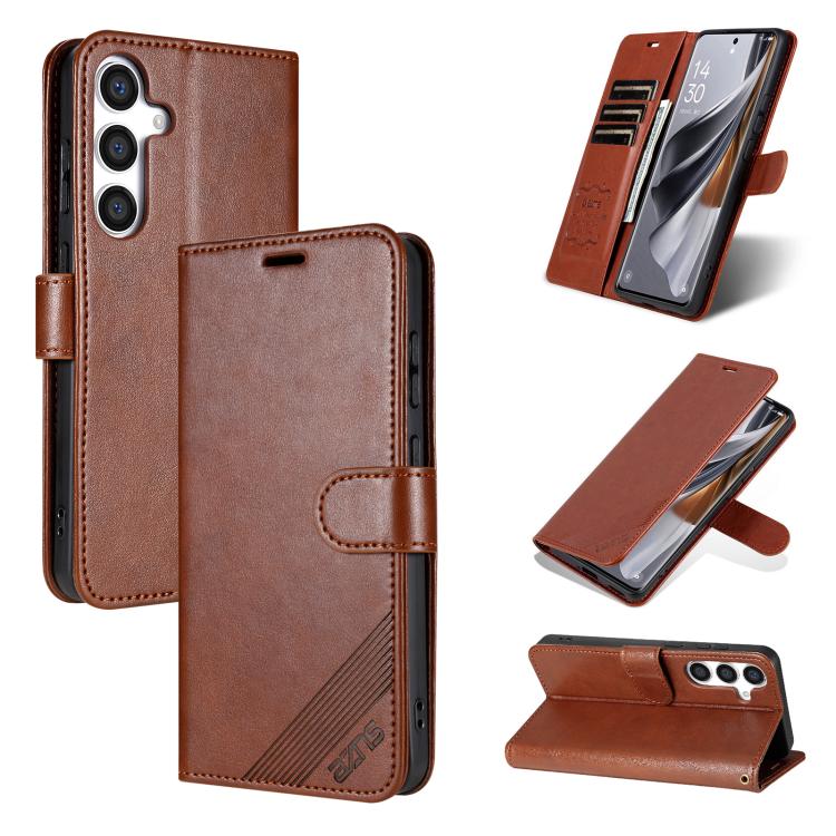 For Samsung Galaxy S25+ 5G AZNS Sheepskin Texture Flip Leather Phone Case(Brown)
For Samsung Galaxy S25+ 5G AZNS Sheepskin Texture Flip Leather Phone Case(Brown)