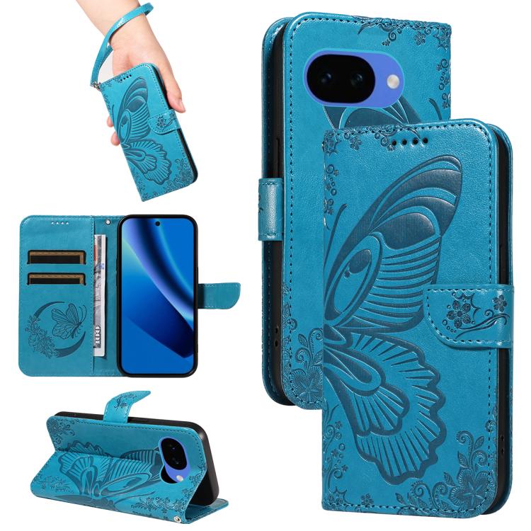 For Google Pixel 10a Swallowtail Butterfly Embossed Leather Phone Case(Blue)
For Google Pixel 10a Swallowtail Butterfly Embossed Leather Phone Case(Blue)