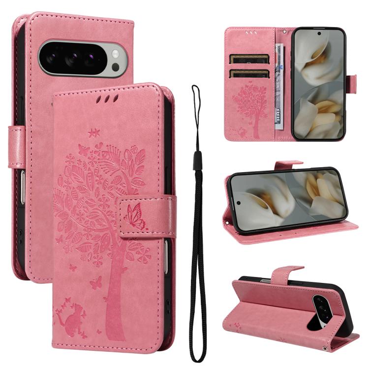 For Google Pixel 10 Pro XL 5G Global Tree & Cat Embossed Pattern Flip Leather Phone Case(Pink)
For Google Pixel 10 Pro XL 5G Global Tree & Cat Embossed Pattern Flip Leather Phone Case(Pink)