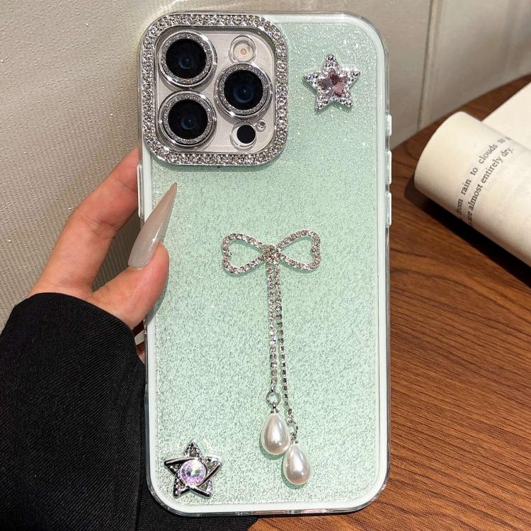 For iPhone 15 Pro Solid Color Glitter Powder Rhinestone Tassel Phone Case(Green)
For iPhone 15 Pro Solid Color Glitter Powder Rhinestone Tassel Phone Case(Green)