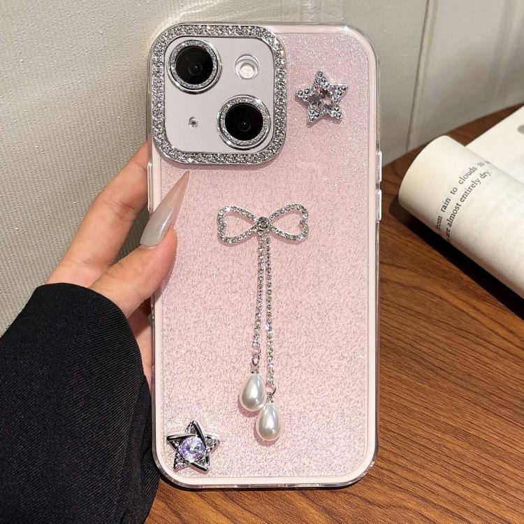 For iPhone 15 Plus / 14 Plus Solid Color Glitter Powder Rhinestone Tassel Phone Case(Pink)
For iPhone 15 Plus / 14 Plus Solid Color Glitter Powder Rhinestone Tassel Phone Case(Pink)