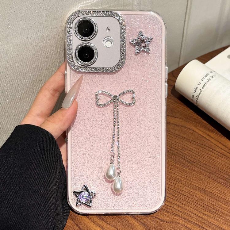 For iPhone 12 / 12 Pro Solid Color Glitter Powder Rhinestone Tassel Phone Case(Pink)
For iPhone 12 / 12 Pro Solid Color Glitter Powder Rhinestone Tassel Phone Case(Pink)