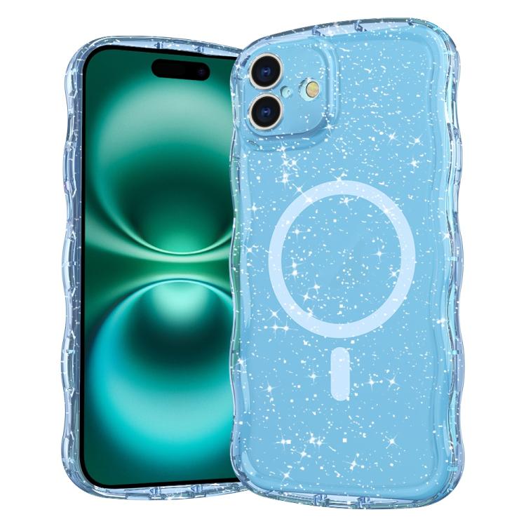 For iPhone 16 Plus Wave Glitter MagSafe Magnetic TPU Phone Case(Transparent Blue)
For iPhone 16 Plus Wave Glitter MagSafe Magnetic TPU Phone Case(Transparent Blue)