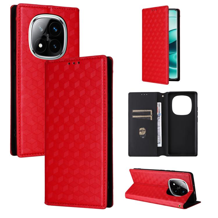 For Redmi Note 14 Pro 4G Global Cubic Grid Texture Flip Leather Phone Case(Red)
For Redmi Note 14 Pro 4G Global Cubic Grid Texture Flip Leather Phone Case(Red)