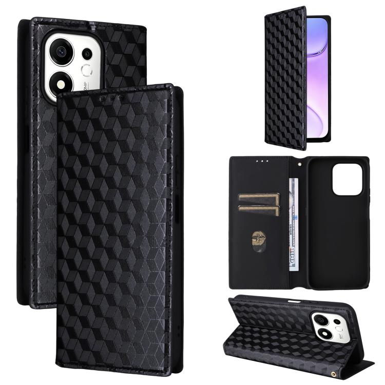 For Honor 600 Smart 5G Cubic Grid Texture Flip Leather Phone Case(Black)
For Honor 600 Smart 5G Cubic Grid Texture Flip Leather Phone Case(Black)