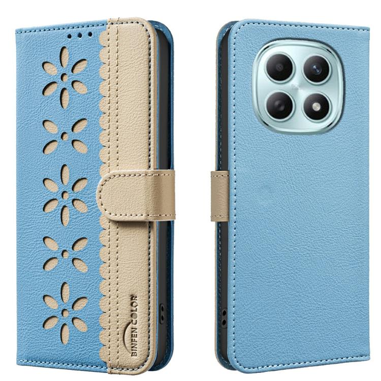 For Redmi Note 15 Pro 4G Global 163.2mm Splicing Color Hollow Flower Pattern RFID Leather Phone Case(Baby Blue)
For Redmi Note 15 Pro 4G Global 163.2mm Splicing Color Hollow Flower Pattern RFID Leather Phone Case(Baby Blue)