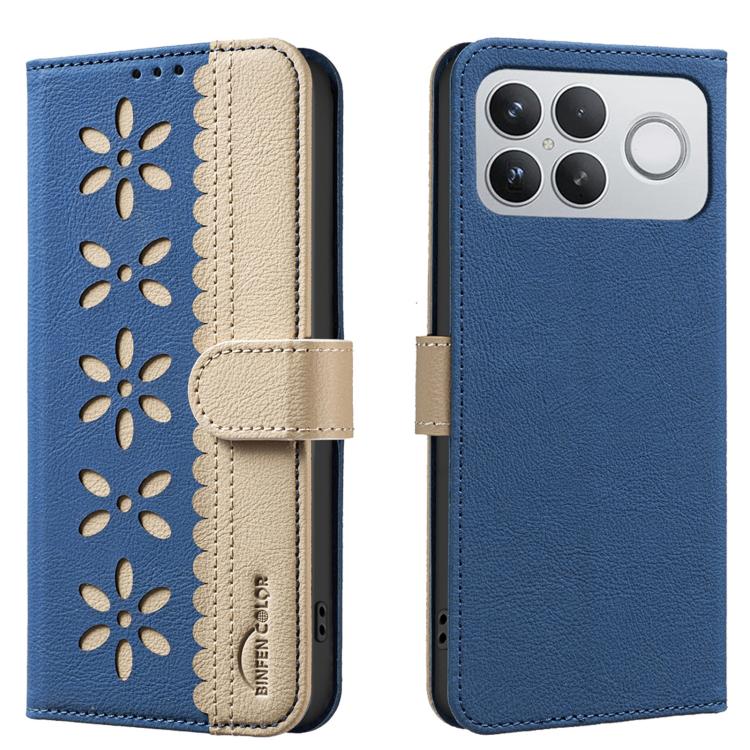 For Redmi K90 Pro Max/Poco F8 Ultra Splicing Color Hollow Flower Pattern RFID Leather Phone Case(Dark Blue)
For Redmi K90 Pro Max/Poco F8 Ultra Splicing Color Hollow Flower Pattern RFID Leather Phone Case(Dark Blue)