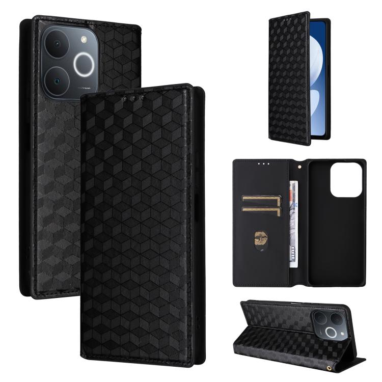 For Realme Note 70T 4G / 70 4G Cubic Grid Texture Flip Leather Phone Case(Black)
For Realme Note 70T 4G / 70 4G Cubic Grid Texture Flip Leather Phone Case(Black)