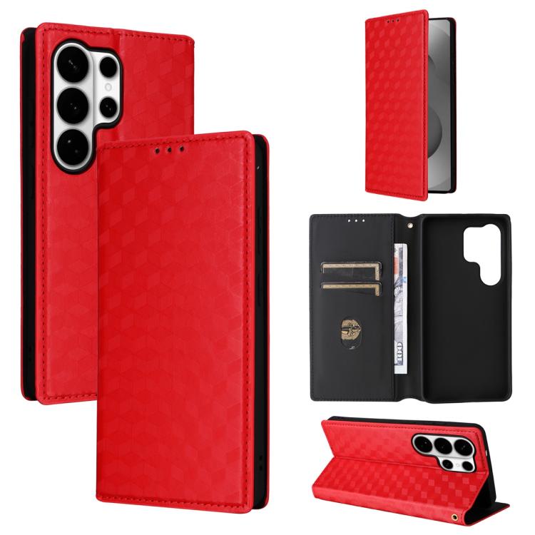For Samsung Galaxy S26 Ultra 5G Cubic Grid Texture Flip Leather Phone Case(Red)
For Samsung Galaxy S26 Ultra 5G Cubic Grid Texture Flip Leather Phone Case(Red)
