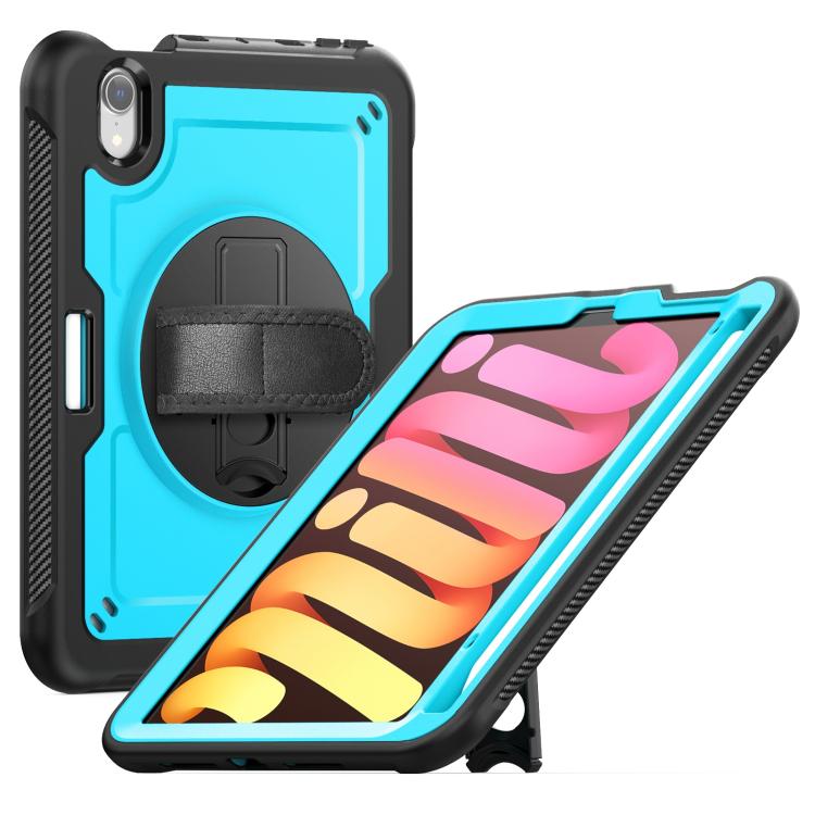 For iPad mini 2024 / mini 6 Honeycomb Hand Grip Turntable Stand Tablet Case(Light Blue)
For iPad mini 2024 / mini 6 Honeycomb Hand Grip Turntable Stand Tablet Case(Light Blue)
