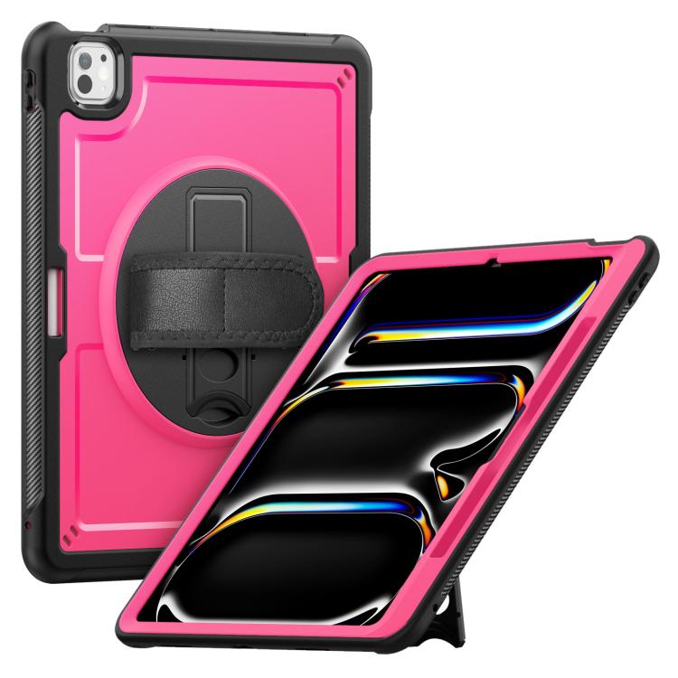 For iPad Pro 13 2024 Honeycomb Hand Grip Turntable Stand Tablet Case(Rose Red)
For iPad Pro 13 2024 Honeycomb Hand Grip Turntable Stand Tablet Case(Rose Red)