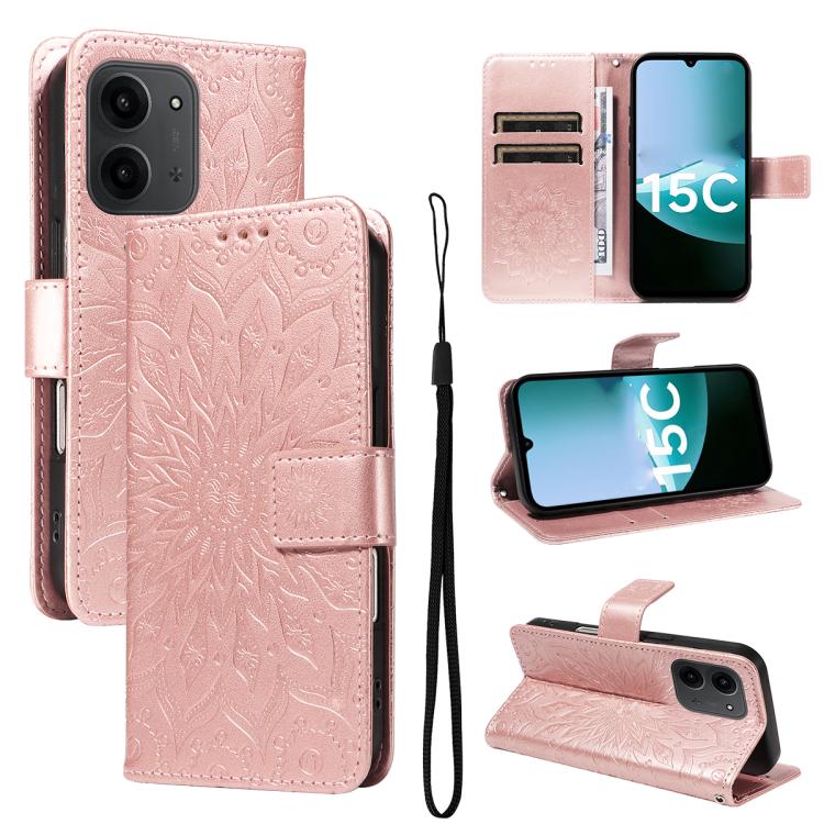 For Redmi 15C 5G/4G EU 173mm/Poco C85 5G Embossed Sunflower Pattern Flip Leather Phone Case(Rose Gold)
For Redmi 15C 5G/4G EU 173mm/Poco C85 5G Embossed Sunflower Pattern Flip Leather Phone Case(Rose Gold)