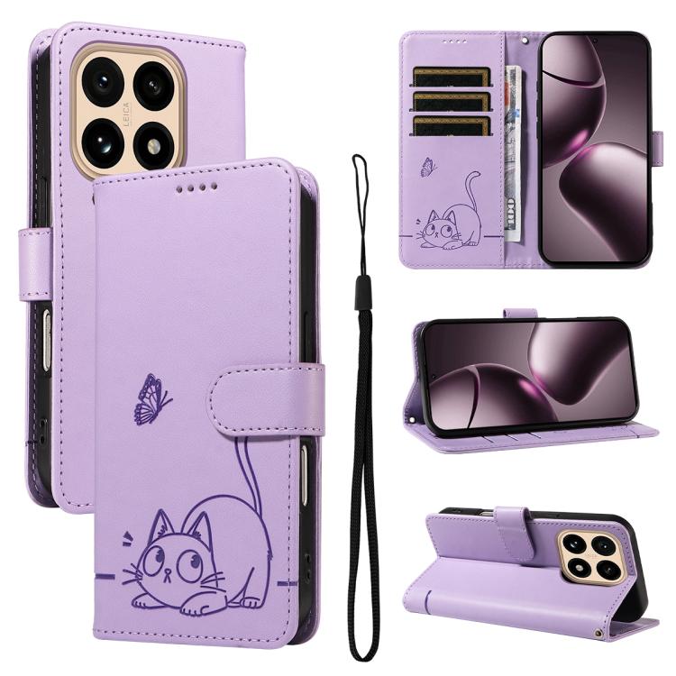 For Xiaomi 15T 5G Adorable Cat Embossed Pattern Flip Leather Phone Case(Purple)
For Xiaomi 15T 5G Adorable Cat Embossed Pattern Flip Leather Phone Case(Purple)