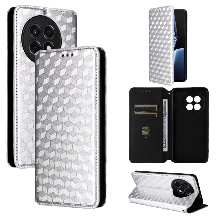 For OnePlus 13R / Ace 5 / Ace 5 Pro Cubic Grid Texture Flip Leather Phone Case(Silver)
For OnePlus 13R / Ace 5 / Ace 5 Pro Cubic Grid Texture Flip Leather Phone Case(Silver)
