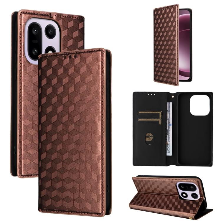 For OnePlus 15 Cubic Grid Texture Flip Leather Phone Case(Brown)
For OnePlus 15 Cubic Grid Texture Flip Leather Phone Case(Brown)