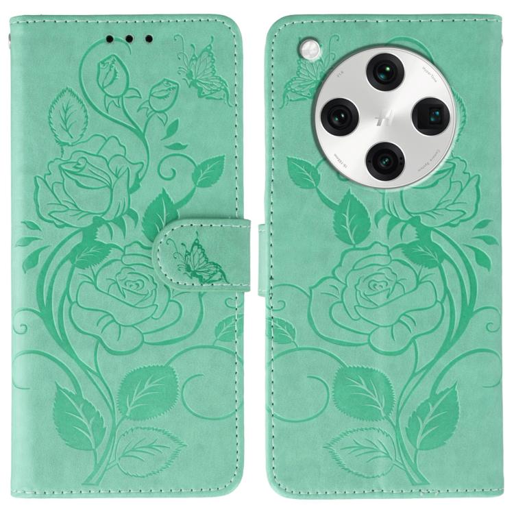 For OPPO Find X8 Pro Rose Butterfly Embossed Leather Phone Case(Green)
For OPPO Find X8 Pro Rose Butterfly Embossed Leather Phone Case(Green)