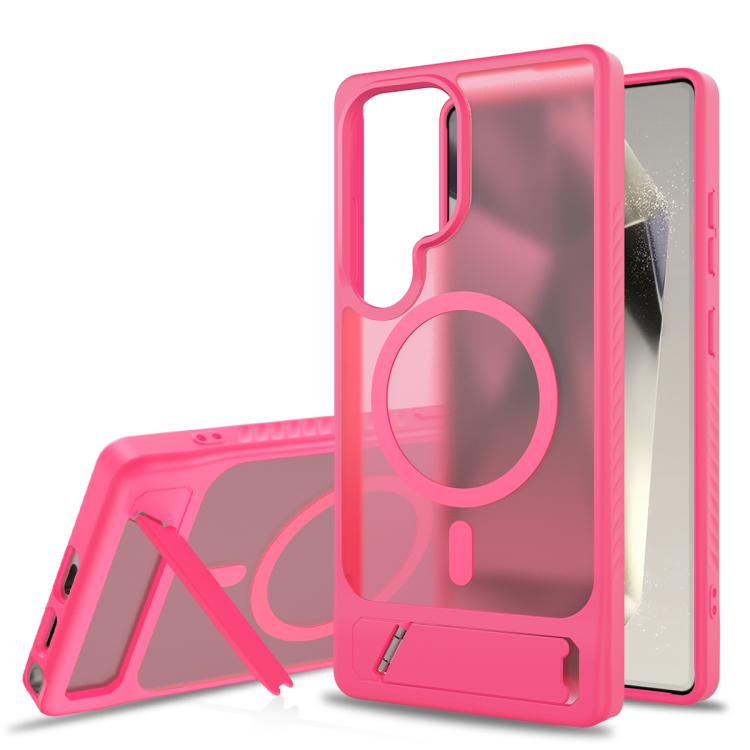 For Samsung Galaxy S23 Ultra 5G Frosted Holder PC Hybrid TPU MagSafe Phone Case(Rose Red)
For Samsung Galaxy S23 Ultra 5G Frosted Holder PC Hybrid TPU MagSafe Phone Case(Rose Red)