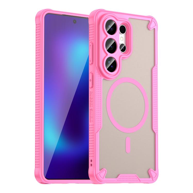 For Samsung Galaxy S26 Ultra 5G Armor Glaze MagSafe Magnetic Phone Case(Pink)
For Samsung Galaxy S26 Ultra 5G Armor Glaze MagSafe Magnetic Phone Case(Pink)