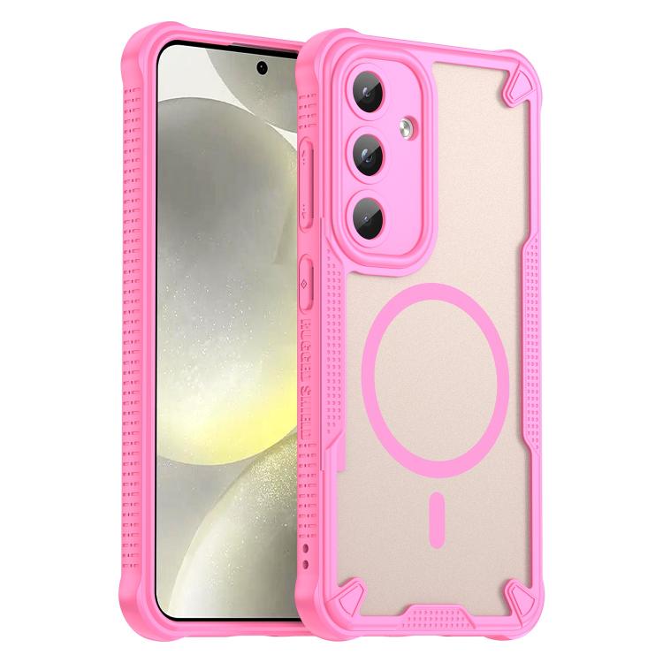 For Samsung Galaxy S25 5G Armor Glaze MagSafe Magnetic Phone Case(Pink)
For Samsung Galaxy S25 5G Armor Glaze MagSafe Magnetic Phone Case(Pink)