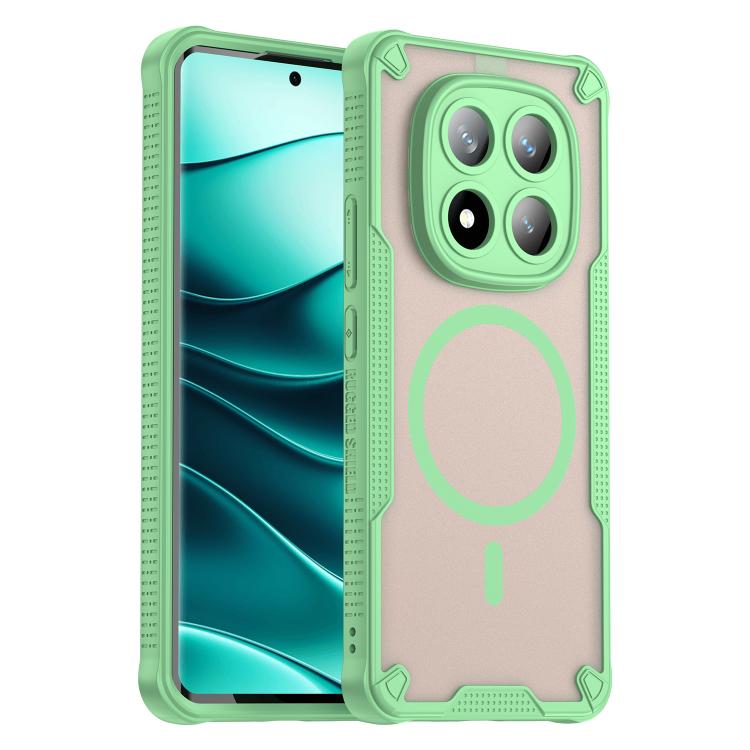 For Redmi Note 14 Pro+ 5G Armor Glaze MagSafe Magnetic Phone Case(Green)
For Redmi Note 14 Pro+ 5G Armor Glaze MagSafe Magnetic Phone Case(Green)
