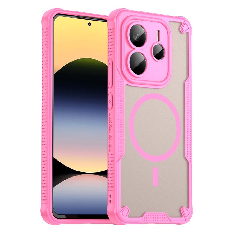 For Redmi Note 14 5G Global Armor Glaze MagSafe Magnetic Phone Case(Pink)
For Redmi Note 14 5G Global Armor Glaze MagSafe Magnetic Phone Case(Pink)