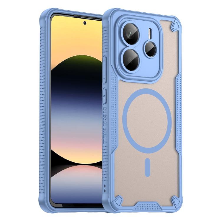 For Redmi Note 14 5G Global Armor Glaze MagSafe Magnetic Phone Case(Blue)
For Redmi Note 14 5G Global Armor Glaze MagSafe Magnetic Phone Case(Blue)