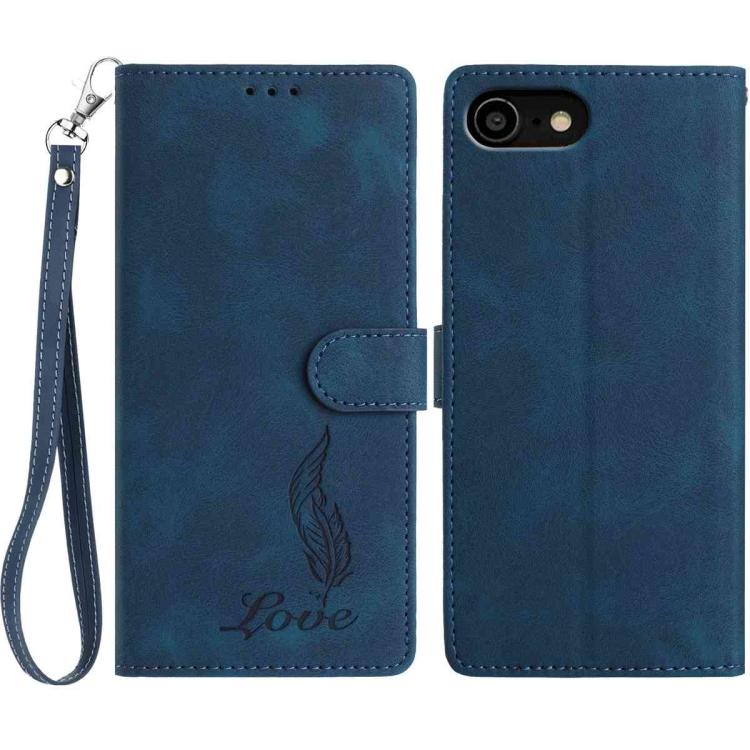 For iPhone SE 2022 / SE 2020 / 8 / 7 Skin Feel Embossed Feather Leather Phone Case(Dark Blue)
For iPhone SE 2022 / SE 2020 / 8 / 7 Skin Feel Embossed Feather Leather Phone Case(Dark Blue)