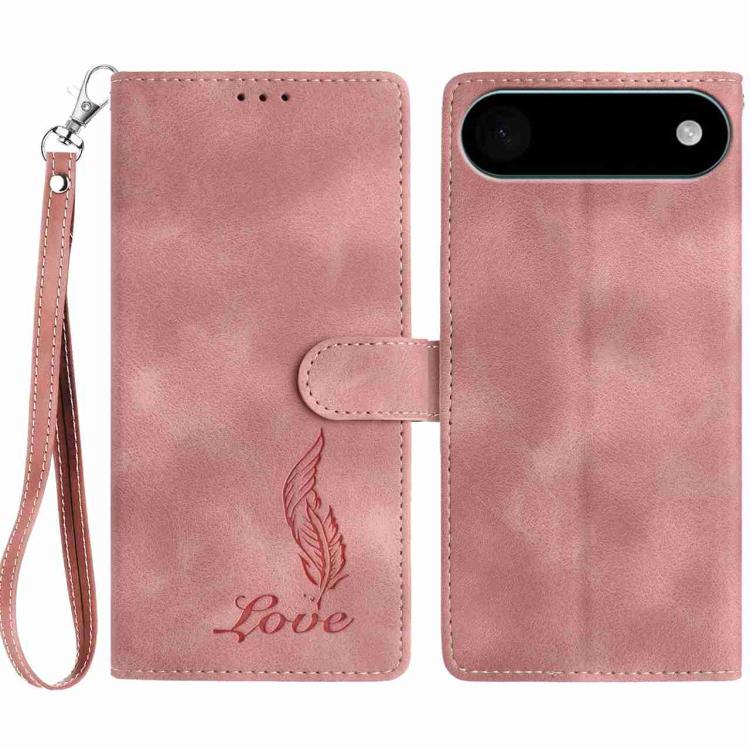 For iPhone Air Skin Feel Embossed Feather Leather Phone Case(Pink) 
For iPhone Air Skin Feel Embossed Feather Leather Phone Case(Pink)