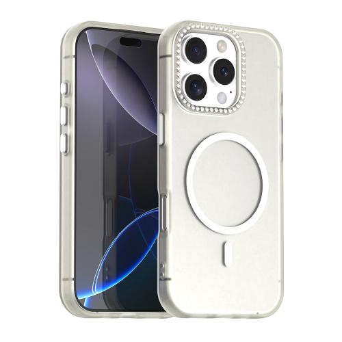 For iPhone 16 Pro Candy Diamond Magsafe Frosted PC Hybrid TPU Phone Case(White)
For iPhone 16 Pro Candy Diamond Magsafe Frosted PC Hybrid TPU Phone Case(White)