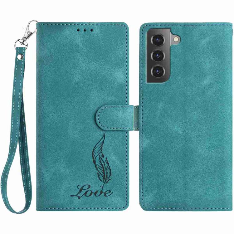 For Samsung Galaxy S22 5G Skin Feel Embossed Feather Leather Phone Case(Green)
For Samsung Galaxy S22 5G Skin Feel Embossed Feather Leather Phone Case(Green)