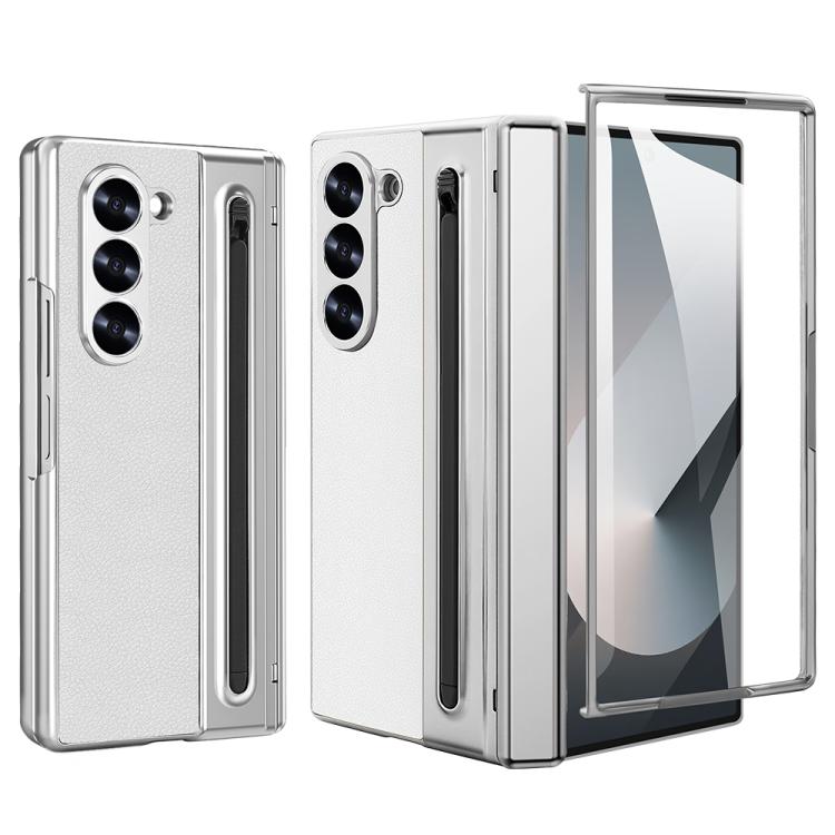 For Samsung Galaxy Z Fold5 5G VIETAO Electroplating Integrated Pen Slot Folding PU Phone Case with Stylus(White)
For Samsung Galaxy Z Fold5 5G VIETAO Electroplating Integrated Pen Slot Folding PU Phone Case with Stylus(White)