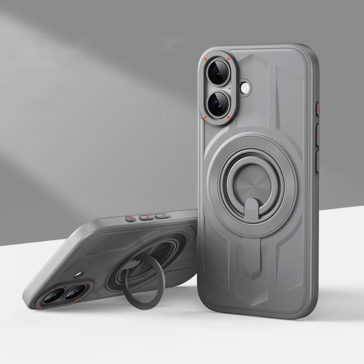For iPhone 16 Armor MagSafe TPU Hybrid PC Phone Case with Ring Holder(Shallow Grey)
For iPhone 16 Armor MagSafe TPU Hybrid PC Phone Case with Ring Holder(Shallow Grey)