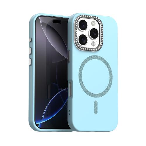 For iPhone 16 Pro Glitter Rhinestones Series Magsafe PC Hybrid TPU Phone Case(Blue)
For iPhone 16 Pro Glitter Rhinestones Series Magsafe PC Hybrid TPU Phone Case(Blue)