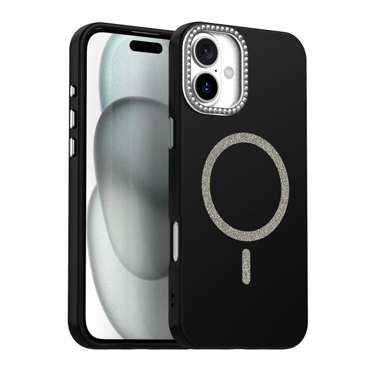 For iPhone 16 Plus Glitter Rhinestones Series Magsafe PC Hybrid TPU Phone Case(Black)
For iPhone 16 Plus Glitter Rhinestones Series Magsafe PC Hybrid TPU Phone Case(Black)