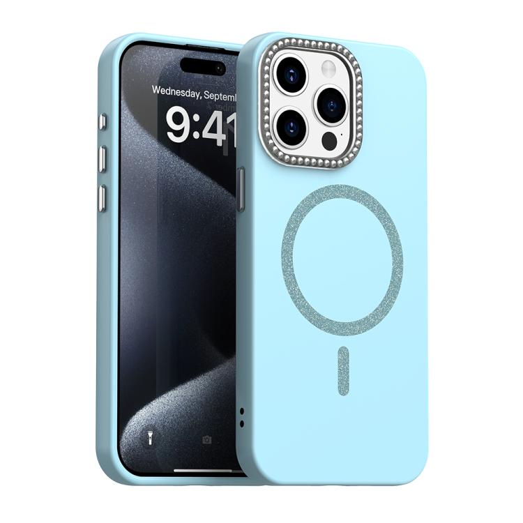 For iPhone 15 Pro Max Glitter Rhinestones Series Magsafe PC Hybrid TPU Phone Case(Blue)
For iPhone 15 Pro Max Glitter Rhinestones Series Magsafe PC Hybrid TPU Phone Case(Blue)