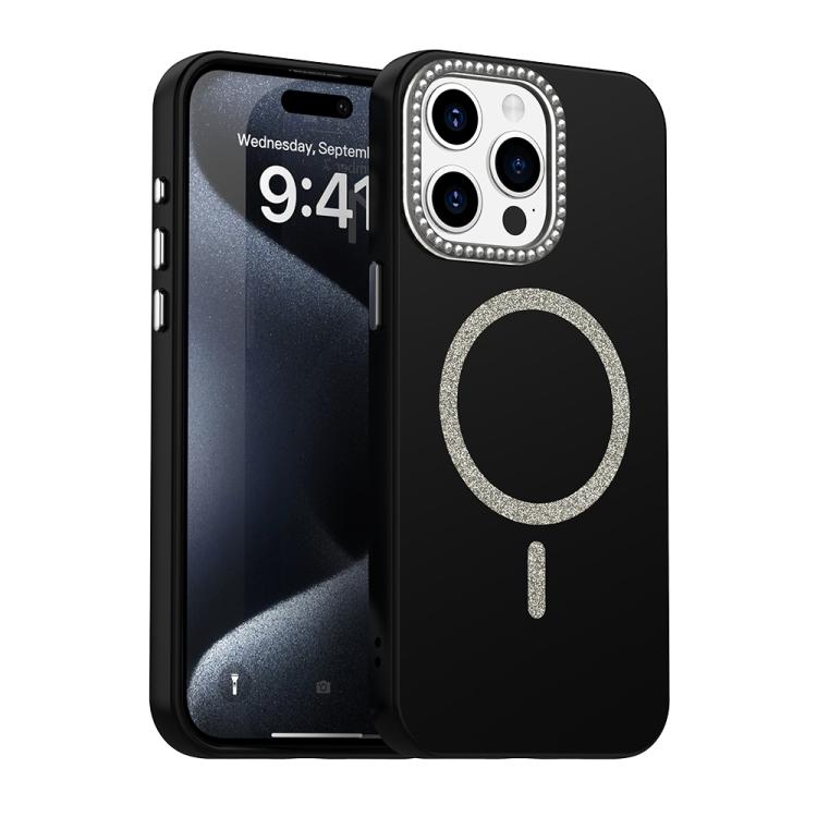 For iPhone 15 Pro Glitter Rhinestones Series Magsafe PC Hybrid TPU Phone Case(Black)
For iPhone 15 Pro Glitter Rhinestones Series Magsafe PC Hybrid TPU Phone Case(Black)